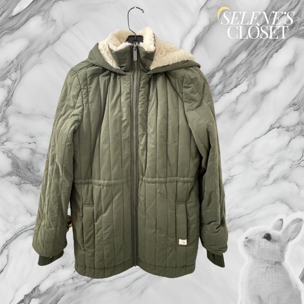 [She's Beautiful Things] UpWest Olive Quilted Parka Sz XS